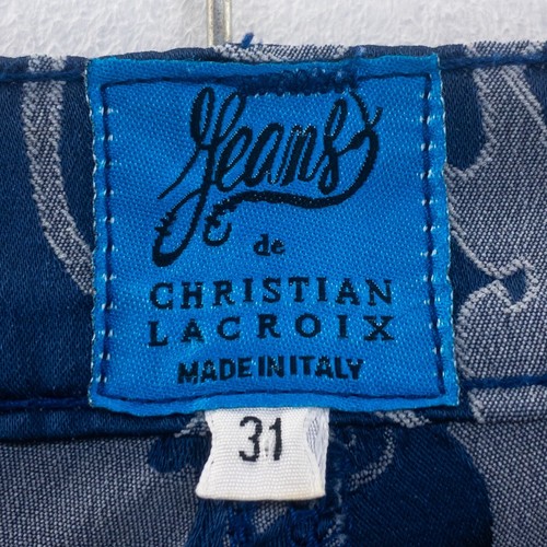 Pantalones chinos Christian Lacroix Jeans corte recto W 31 L 29 azul elástico - Imagen 14 de 15