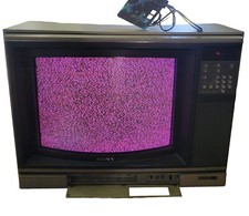 VINTAGE 1984 SONY TRINITRON KV-1953RX 19" CRT TELEVISION - TESTED WORKING RARE