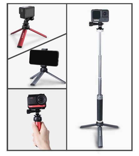 Travel Size Selfie Stick Tripod for Osmo Action 5 Pro / Osmo Action 4 3 2 1 - Picture 11 of 13