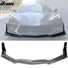 Fits 20-25 Chevy Corvette C8 STG 3 Front Bumper Lip ZR1 Style Carbon Fiber Print