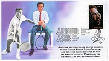 SC 3936, 2005, Arthur Ashe, Tennis, First Day Cover, Add-on Cachet, Pictorial Po