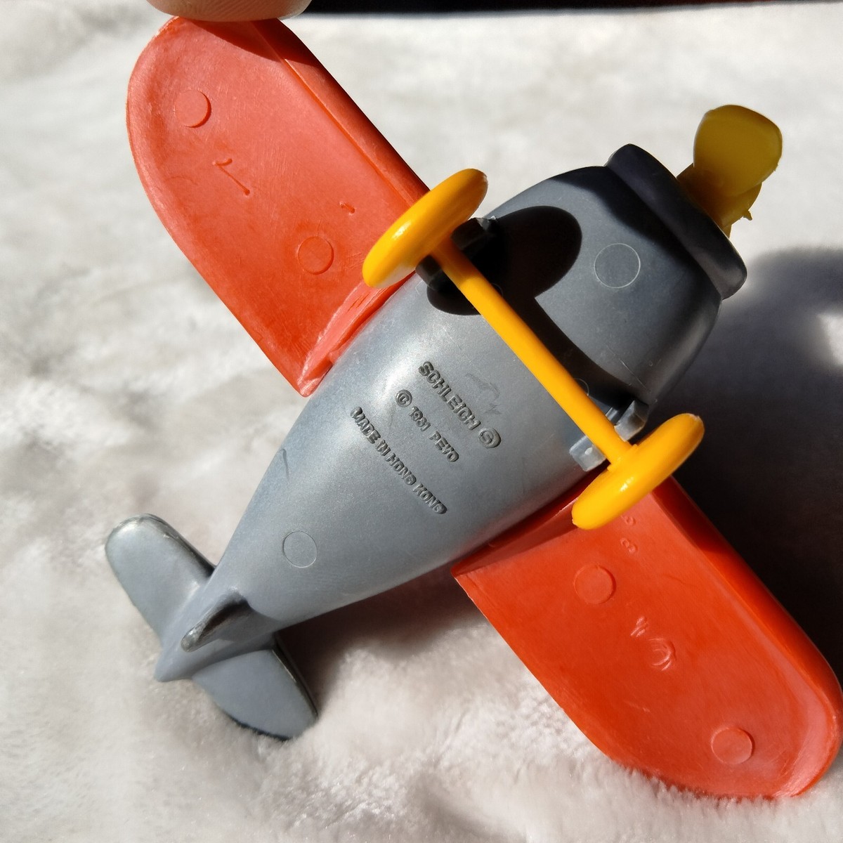 Figurine Schtroumpf Pilote D'avion Schleich - Occasion - Parfaite Pour Les Collectionneurs Peyo