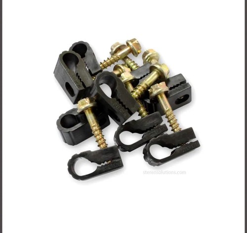 Steren Coaxial Cable Clips, Cable Holder, Wire Clips, Hanging Clips, 100-Pack - Picture 3 of 3