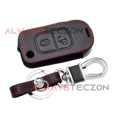 Auto Leder Schlüssel Abdeckung Hülle Kette 2 Taste für Mercedes Benz CLS SL 2# Auto Leder Schlüssel Abdeckung Hülle Kette 2 Taste für Mercedes Benz CLS SL 2#