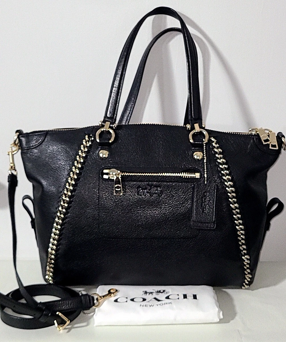 Coach chain hotsell prairie satchel black