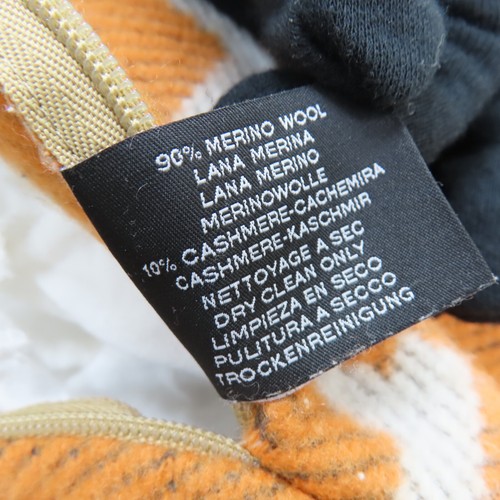 HERMES Avalon Pillow Ecru Potiron Wool Cashmere - Picture 5 of 10