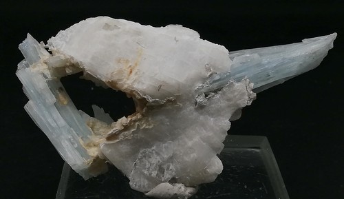 AQUAMARINE -98 CARATS BUNCH OF AQUAMARINE CRYSTAL AND FELDSPAR PAKISTAN, (Af-84) - Imagen 15 de 16