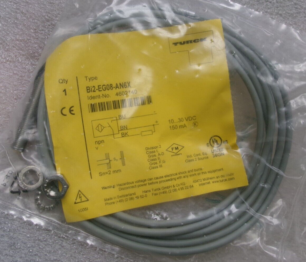 Turck Bi2-EG08-AN6X Inductive Sensor Ident-No. 4602140 #713M