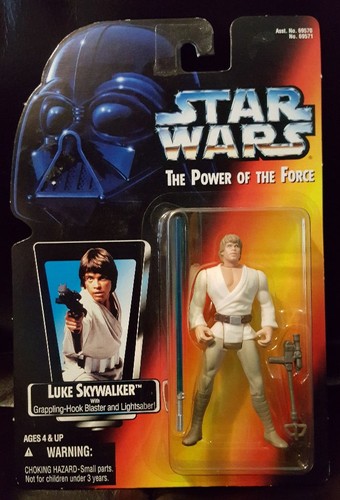 Star Wars POTF LUKE SKYWALKER - 1995 gancho de agarre y sable sin usar, en caja - Imagen 1 de 2