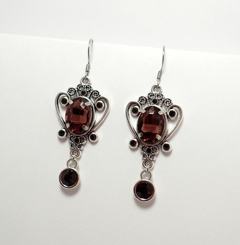 Gothic Victorian Renaissance Medieval Filigree Edwardian Antique Silver Earrings - Picture 34 of 62