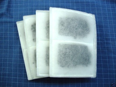 4 pack XL WHISPER Power Filter 4 & 5, TetraTec PF500 cartridges, for SUMPS 9''x7''