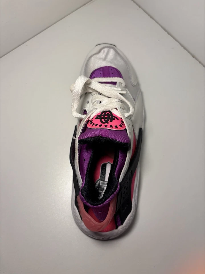 AMPUTEE 左鞋 仅耐克 Air Huarache 白色 Hyper Pink 女式 尺寸 7 DH4439-109 — 第 3/4 张图片