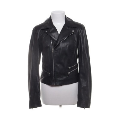 Dondup, Bikerjacke, Damen, Größe: 36, Schwarz, Leder, Einfarbig #3zF