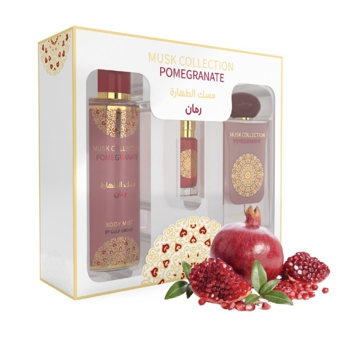 Pomegranate Musk Collection Gulf Orchid - Eau de Parfum Fruitée 100ml pour une Fraîcheur Quotidienne