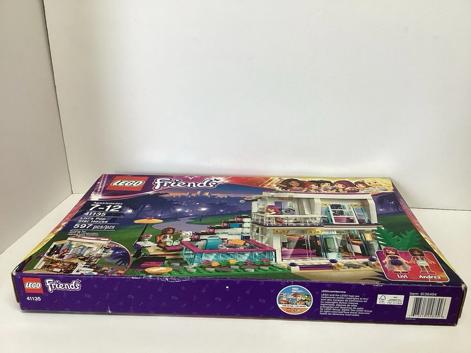 LEGO Set Sellado 41135 Friends Livi’s Pop Star House Figuras Livi & Andrea Foto 2 de 4