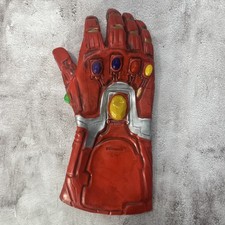 Thanos / Iron Man Infinity War Gauntlet Gloves w/LED Light Marvel Avengers Latex