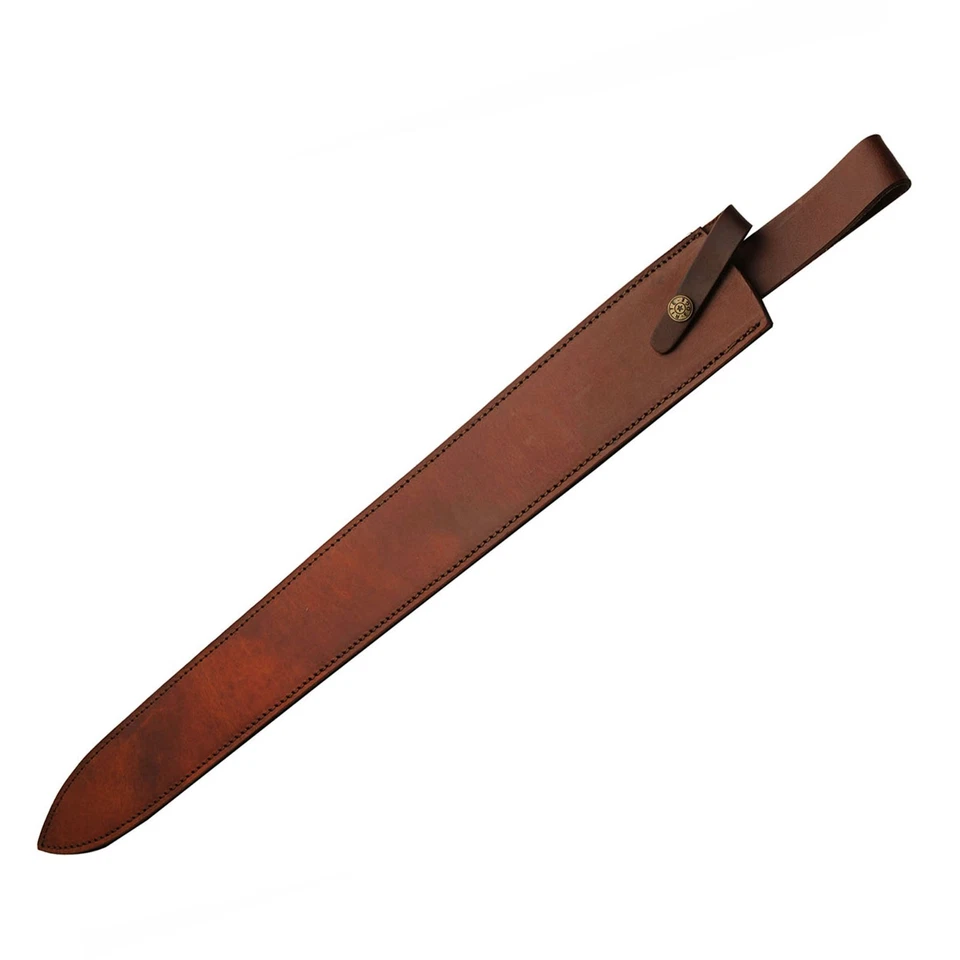 Espada medieval SD 29,75 pulgadas cuero envuelto mango de madera Full Tang protector de latón Foto 4 de 4