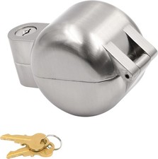 Door Knob Lockout Device Keyed Security Cover Satin Nickel Prime-Line