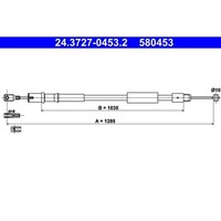 Ate 24.3727-0453.2 Seilzug, Feststellbremse