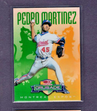 1998 DONRUSS CRUSADE GREEN REFRACTOR #85 PEDRO MARTINEZ EXPO #/250 MINT NO LINES