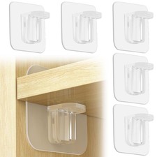 30 Pack Adhesive Shelf Support Peg Shelves Clips Partition Pin for Kitchen