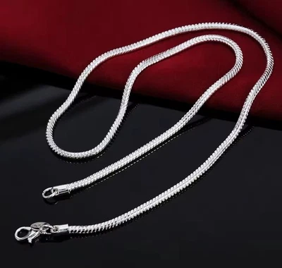 45 cm Schlangenkette massiv 3 mm 925 Silber - Bild 1 von 4