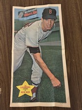1968 Topps Insert 10 X 18 Poster #11 Jim Lonborg Boston Red Sox - See Photos.