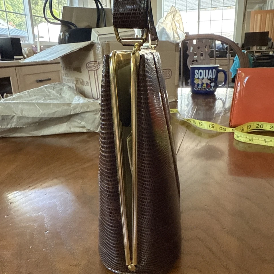 Cartera/pies caja cocodrilo vintage Foto 2 de 4