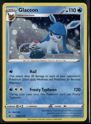 Glaceon SWSH192 - Pokemon TCG Black Star Promo 2022