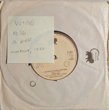 Greg Lake I Believe In Father Christmas Vinyl Record 7" VG+/VG K13511 1975