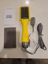 Drybar The Smooth Shot Paddle Brush Blow-Dryer Faster Blowout Frizz Yellow Perfe