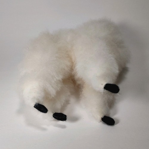 Llama Alpaca Real Wool 9.75" South American Figurine Clean Soft - Picture 9 of 11