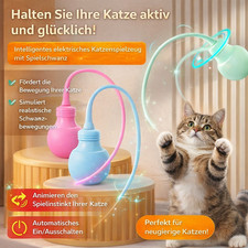 Interaktives Katzen Spielzeug mit beweglichem Schwanz automatisch USB aufladbar