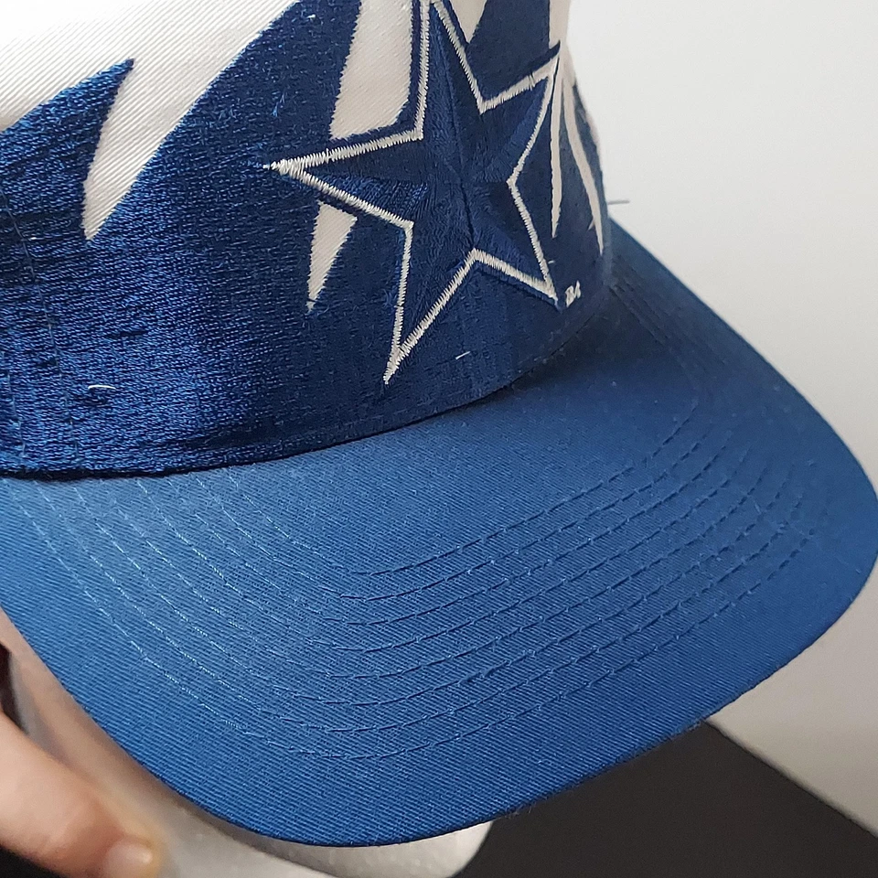Vintage Dallas Cowboys Hat Cap Snap Back One Size NFL Football Sharktooth Logo 7 - Image 4 of 4