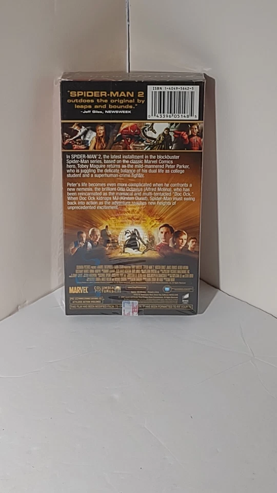Factory Sealed Spider-Man 2 VHS (2004)  - Image 2 of 4