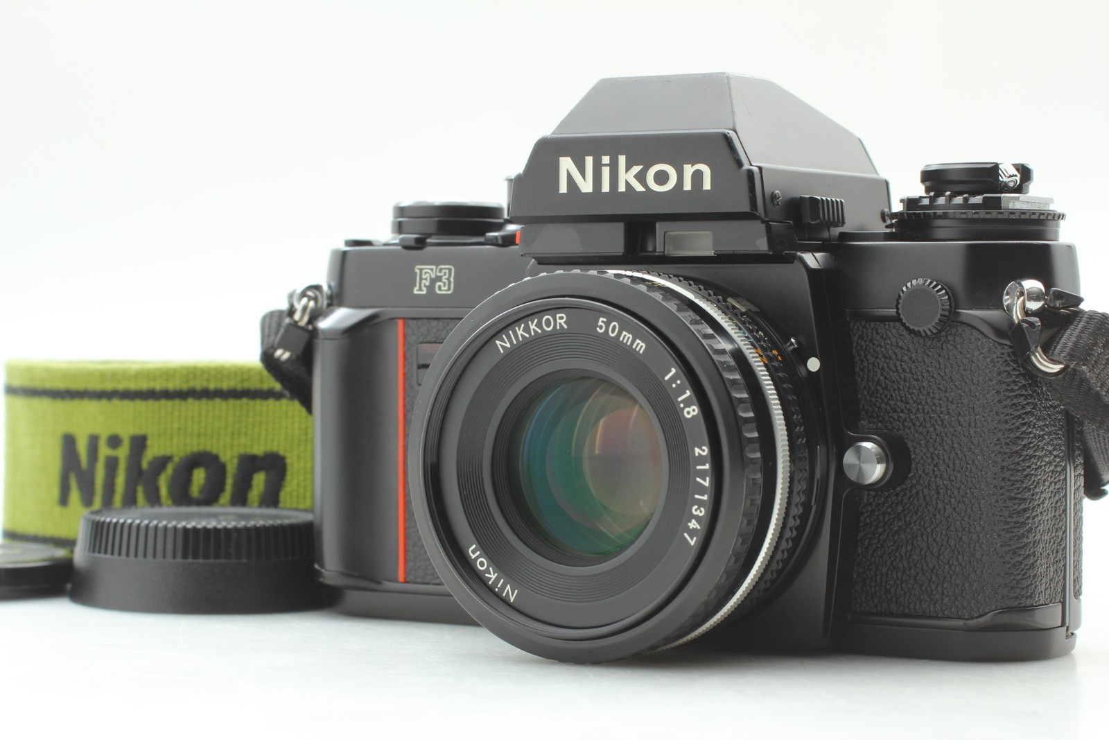 Late [ Near MINT ] Nikon F3 Eye Level Film Camera Ai-s Ais 50mm f/1.8 From JAPAN