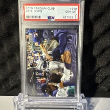2020 Topps Stadium Club KYLE LEWIS #249 Rookie Card PSA 10 GEM MINT✨. rookie card picture