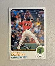 2022 Topps Heritage Jarren Duran Rookie Baseball Card #211. rookie card picture