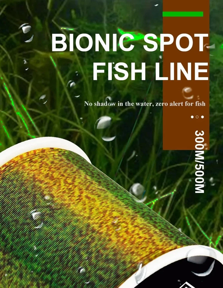 FTK 300/500m Invisible Fishing Line Speckle Fluorocarbon Coating Line for Trophy - Image 2 of 4