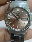 Vintage Seiko 5 Automatic Japan Day/Date 7S26 Movement  Pink Dial Repainted