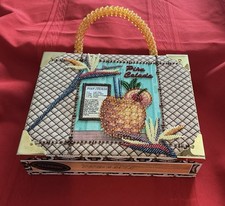 Vtg Braciano Pina Calada Cigar Box Purse.