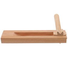 1Pcs Durable Wooden Ratchet Noise Maker Traditional Matraca Musical Instrument