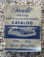 1929-1954 Chevy Chevrolet Car Gm Dealer Master Parts Accessories Catalog 1929-1954 Chevy Chevrolet Car Gm Dealer Master Parts Accessories Catalog