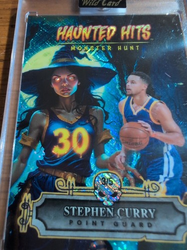 🔥2025 Wildcard Haunted Hits Jersey Edition Stephen Curry 3/5 Witch 🔥Warriors - Bild 2 von 3