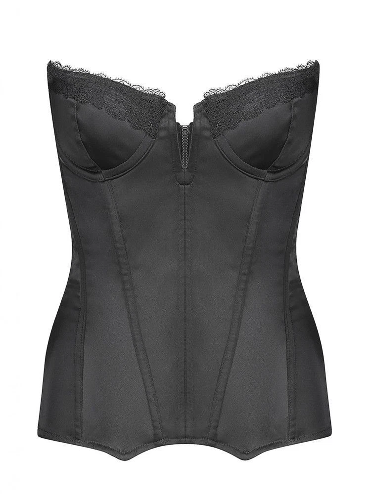 Corset Bustier With Garters for sale - eBay