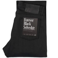 Naked & Famous Denim True Guy Forever Black Selvedge Jeans Brand New Size 34