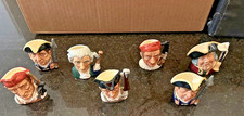 Set of 7 Royal Doulton Williamsburg Mini Toby Jugs 3 Character Mugs