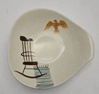Vintage MCM Red Wing Hearthside Lug Serving Bowl Ovenproof Hand-Painted 9.25" W