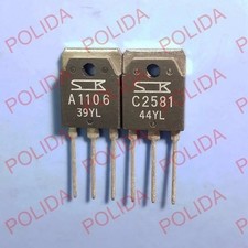 1pairs or 2PCS Transistor SANKEN TO-3P 2SA1106/2SC2581 A1106/C2581