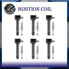 4 Ignition Coils Pack UF582 and 4 Spark Plug For 2006-2011 Honda Civic l4 1.8L